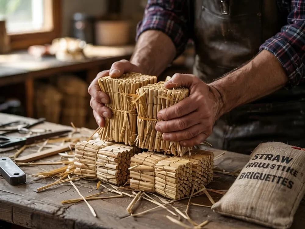 Jak zrobić brykiet ze słomy - prosta metoda na ekologiczne paliwo